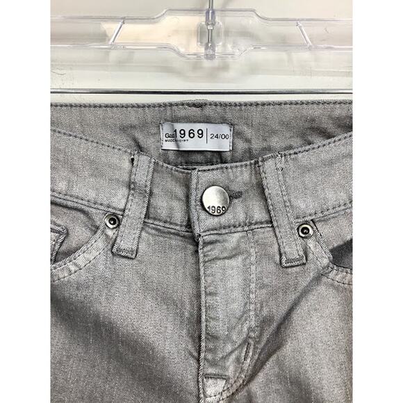 GAP 1969 Silver Skinny Wax-Coated Jeans 24/00 - Picture 4 of 5